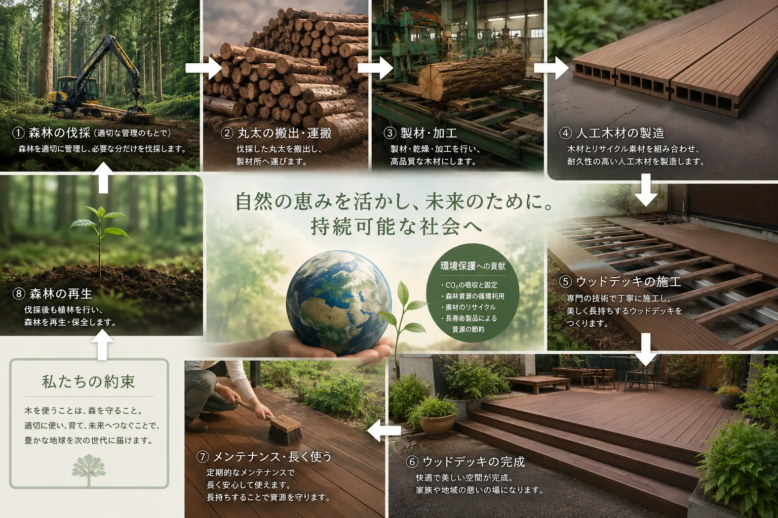 ウッドデッキ設置で実現する社会貢献の可能性